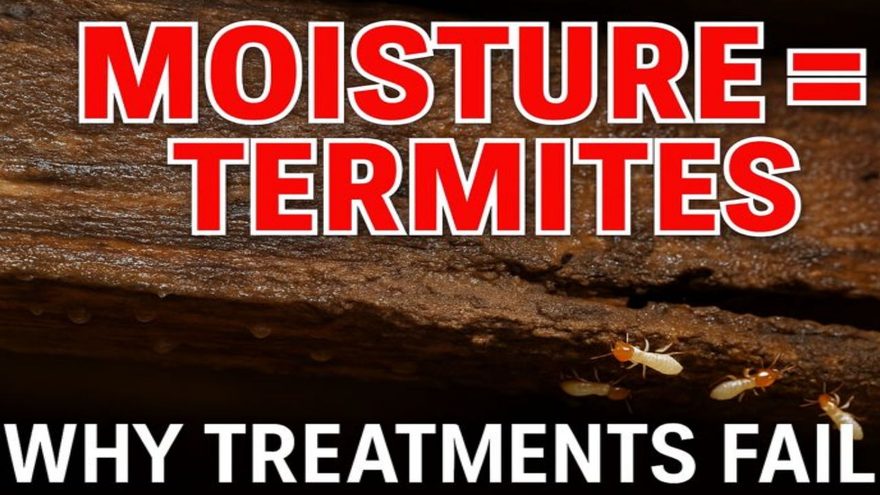 Moisture Is Why Termites Keep Coming Back in MD & VA Homes
